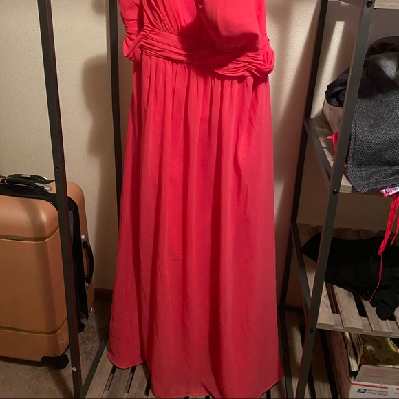 Floor length, one shoulder bridesmaid dress - Picture 2 of 5